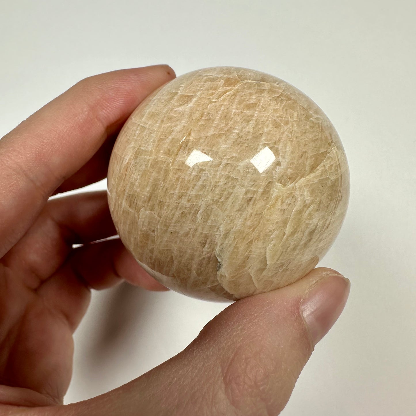 Creamy Moonstone Sphere