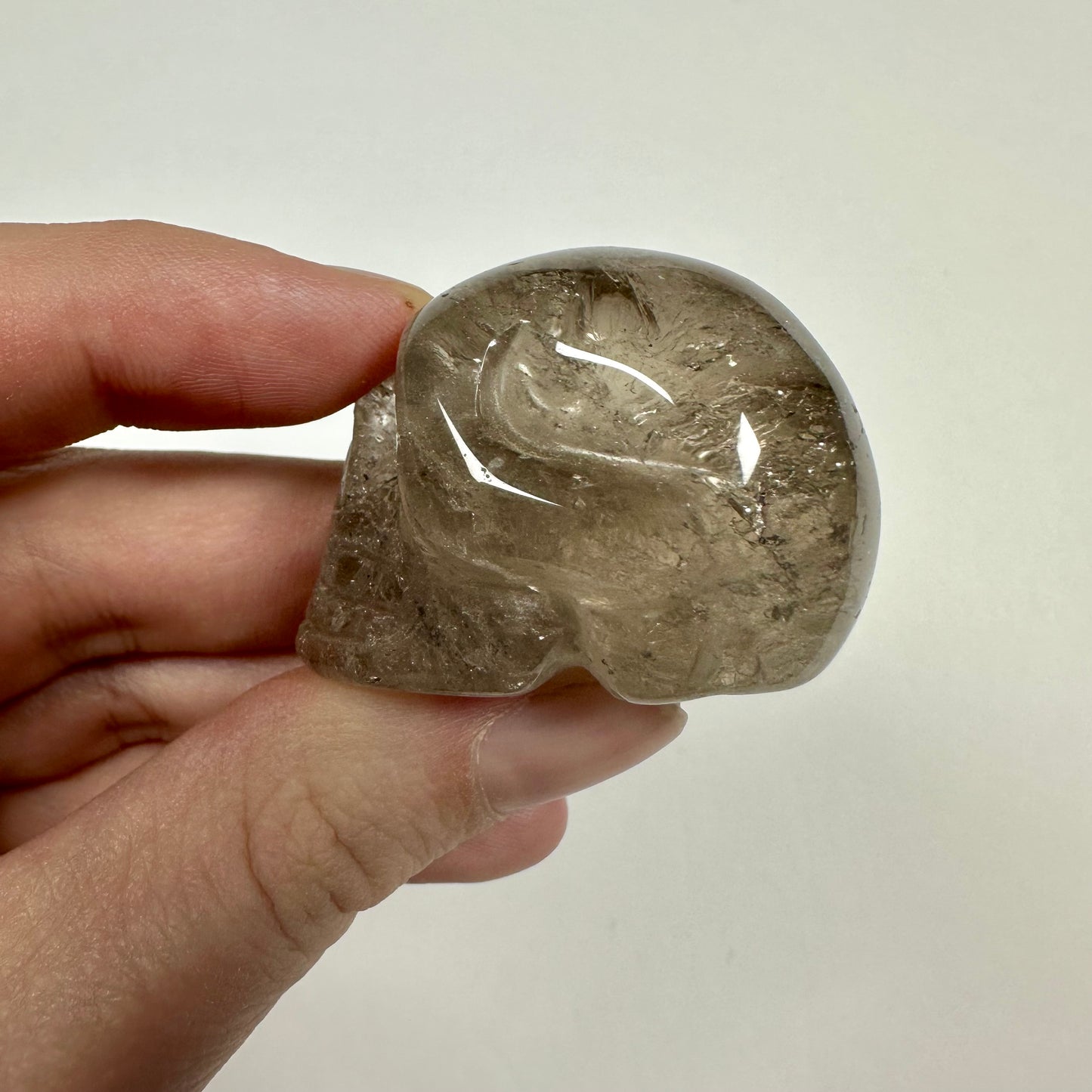 Small Smokey Quartz Skull