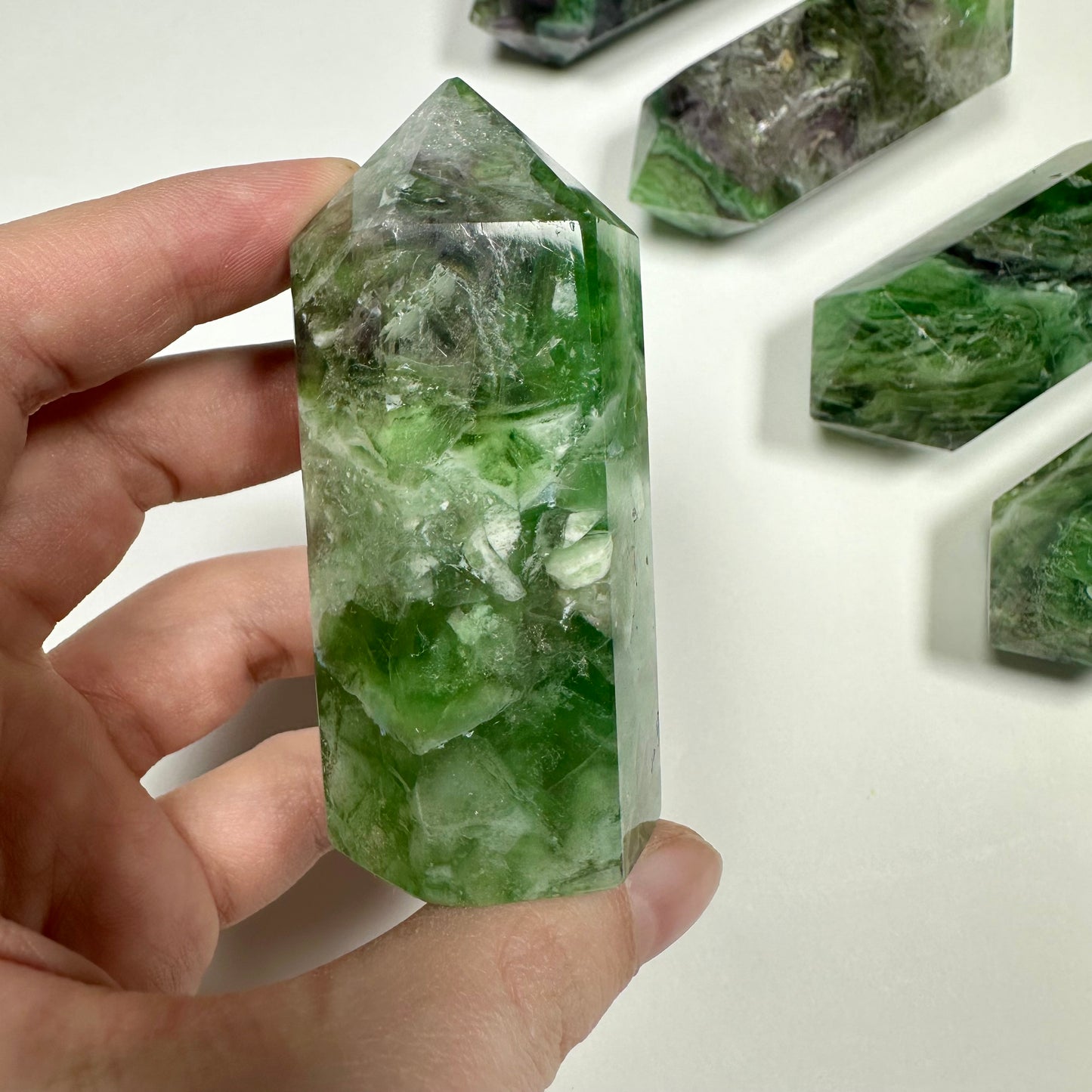 Green Fluorite tower (C)