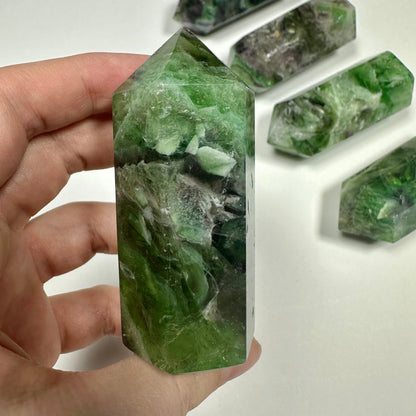 Green Fluorite tower (B)