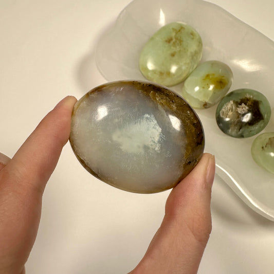 Peruvian Blue Opal Palm Stone (G)