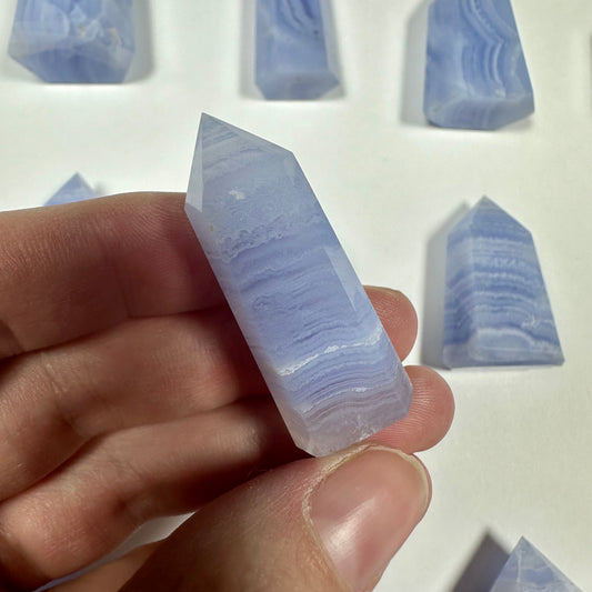 Blue Lace Agate Tower (E)