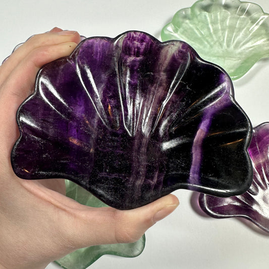 Fluorite Seashell Bowl (A)
