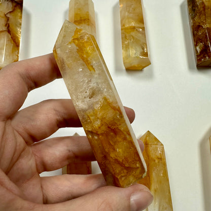 Golden Healer Quartz Tower (B)