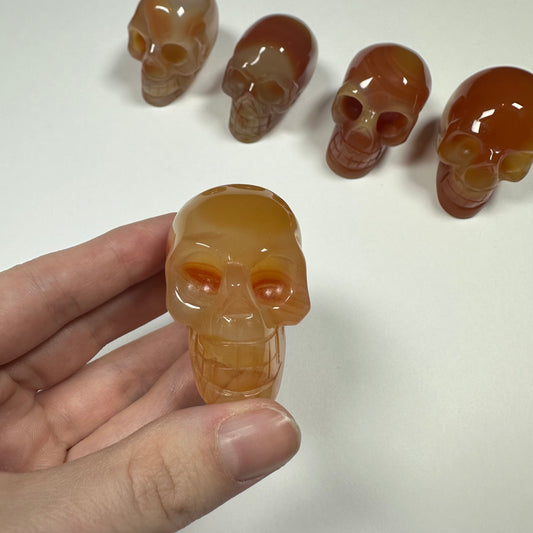 Carnelian Agate Skull (B)
