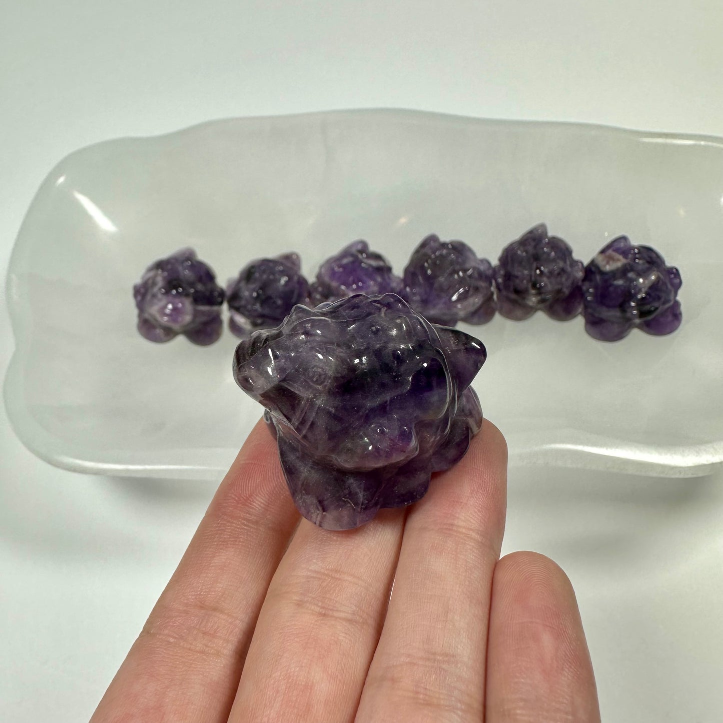 Mini Dream Amethyst Money Toad - Intuitively Picked