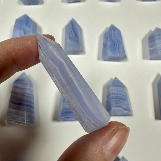 Blue Lace Agate Tower (F)