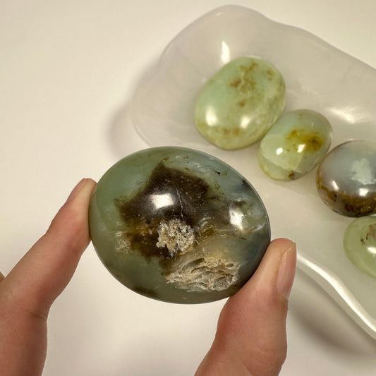 Peruvian Blue Opal Palm Stone (F)