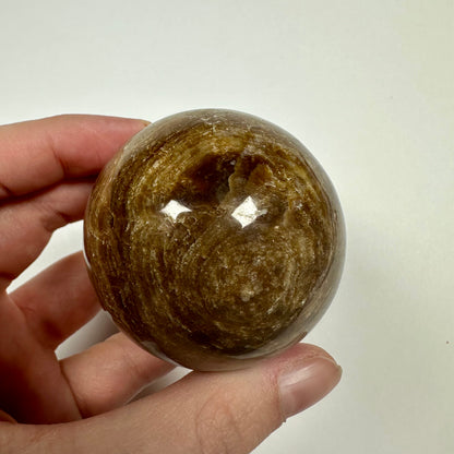 Chocolate Calcite Sphere