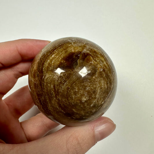 Chocolate Calcite Sphere