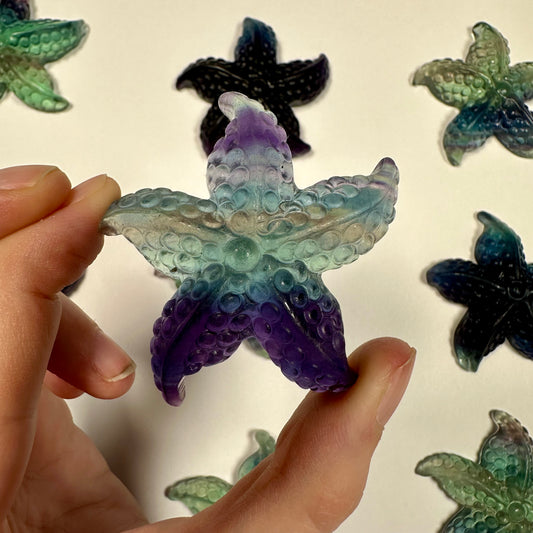 Gorgeous fluorite starfish (N)