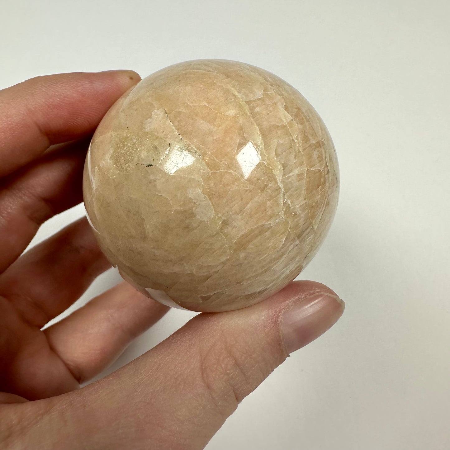 Creamy Moonstone Sphere