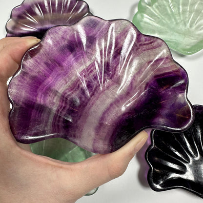 Fluorite Seashell Bowl (B)