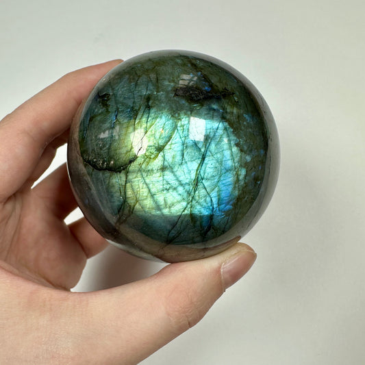 Blue Flash Labradorite Sphere (A)