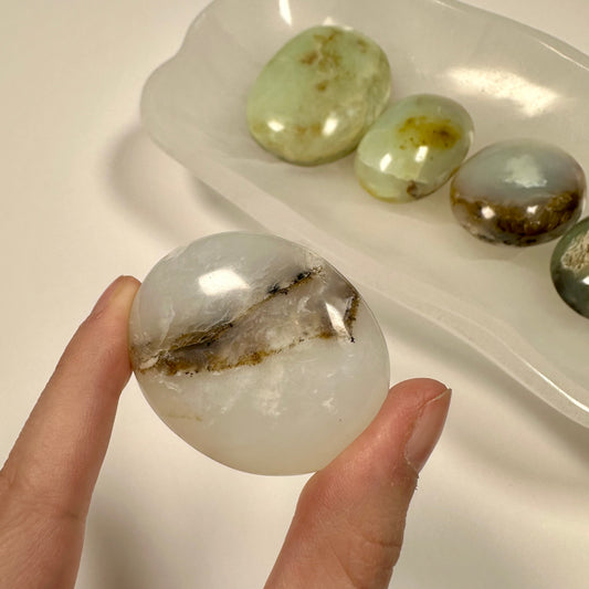 Peruvian Blue Opal Palm Stone (B)