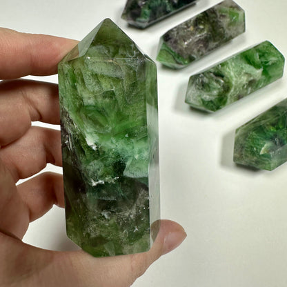 Green Fluorite tower (B)