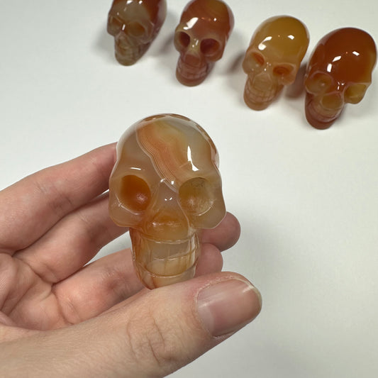 Carnelian Agate Skull (E)