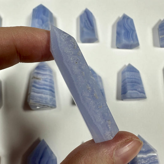 Blue Lace Agate Tower (G)