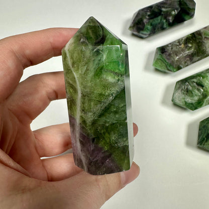 Green Fluorite tower (A)