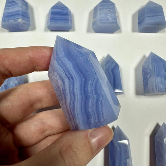Blue Lace Agate Tower (B)
